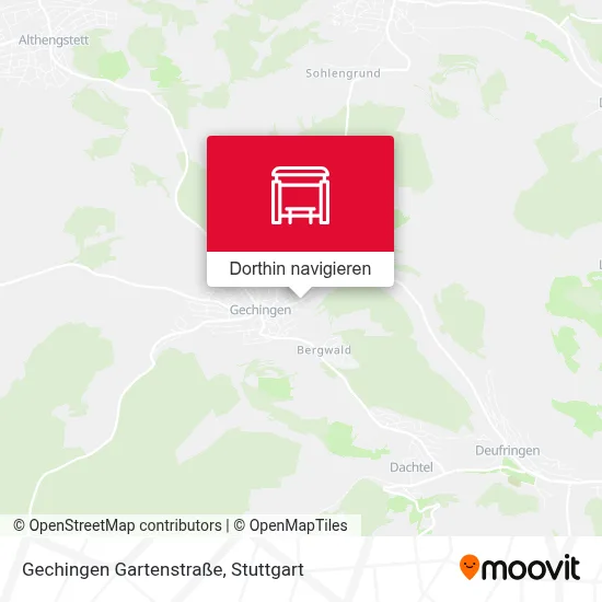 Gechingen Gartenstraße Karte