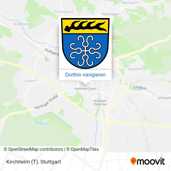 Kirchheim (T) Karte