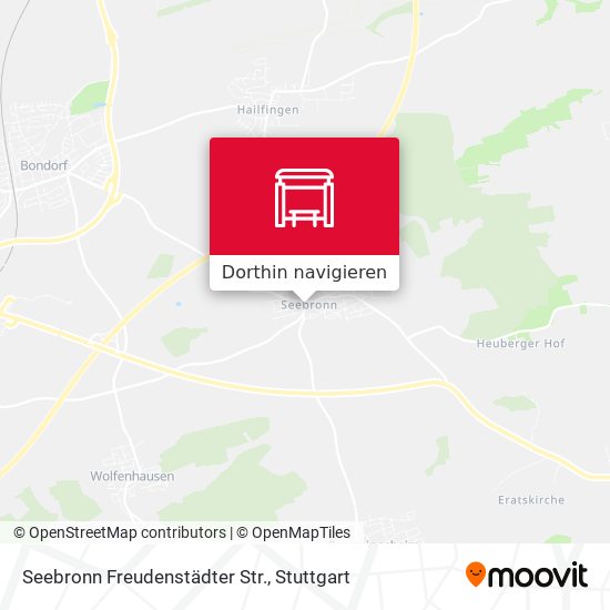 Seebronn Freudenstädter Str. Karte