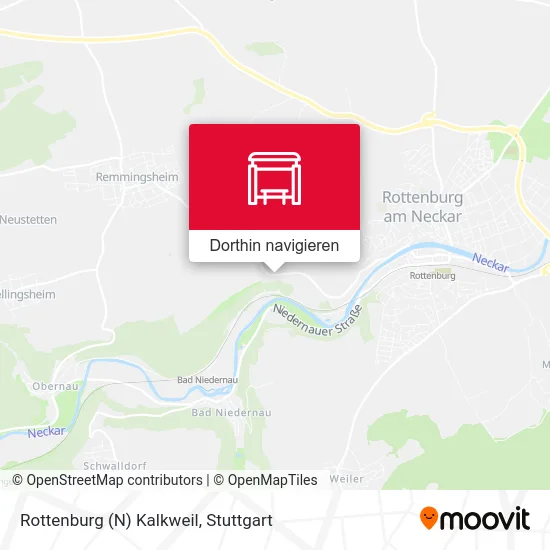 Rottenburg (N) Kalkweil Karte