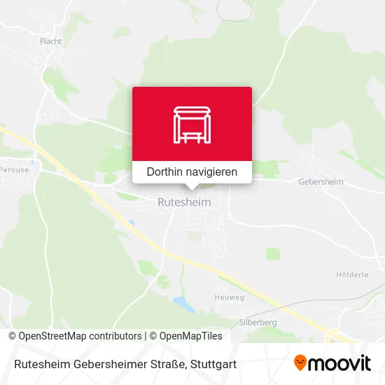 Rutesheim Gebersheimer Straße Karte