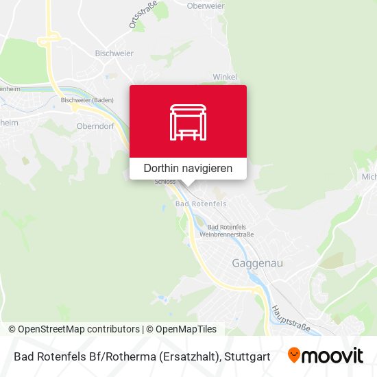 Bad Rotenfels Bf / Rotherma (Ersatzhalt) Karte