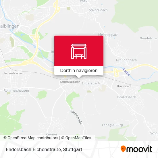 Endersbach Eichenstraße Karte