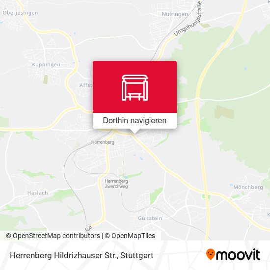 Herrenberg Hildrizhauser Str. Karte