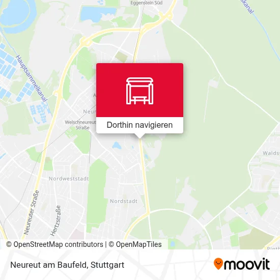Neureut am Baufeld Karte