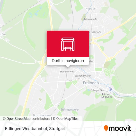 Ettlingen Westbahnhof Karte