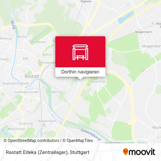 Rastatt Edeka (Zentrallager) Karte