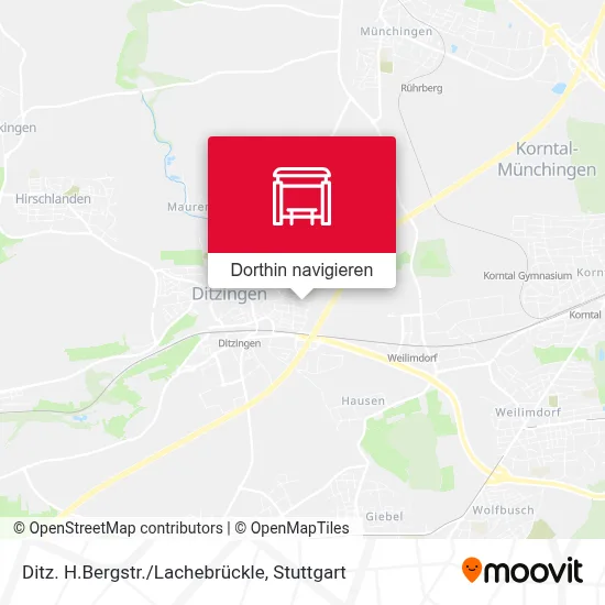 Ditz. H.Bergstr./Lachebrückle Karte