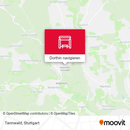 Tannwald Karte