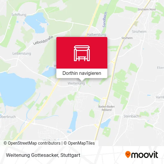 Weitenung Gottesacker Karte