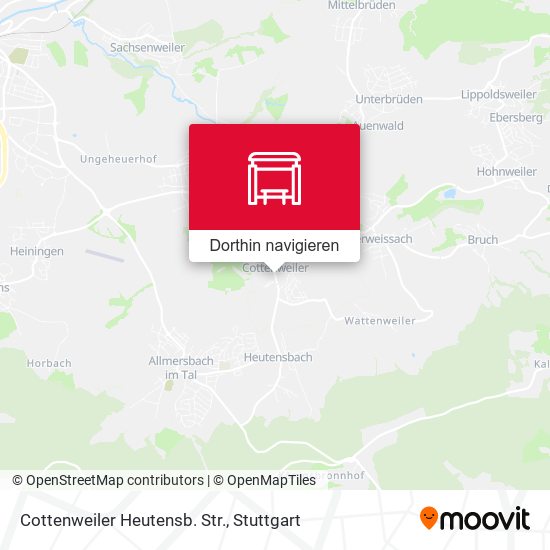 Cottenweiler Heutensb. Str. Karte