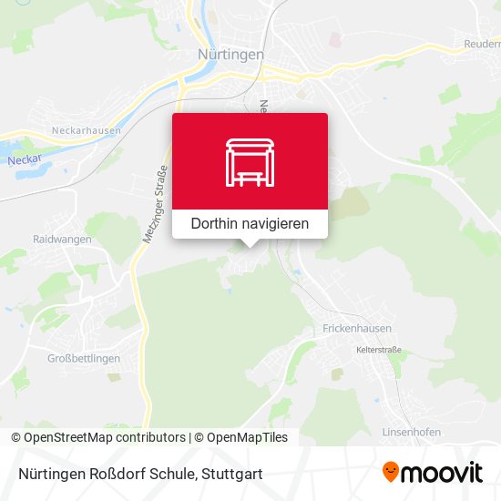Nürtingen Roßdorf Schule Karte