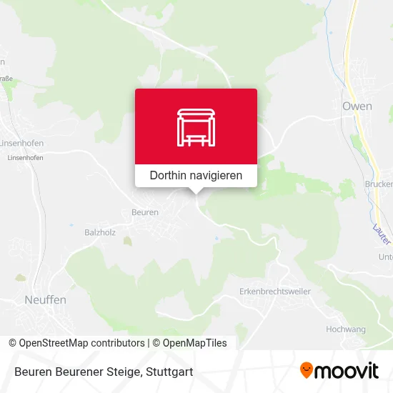 Beuren Beurener Steige Karte