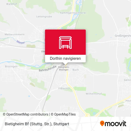 Bietigheim Bf (Stuttg. Str.) Karte