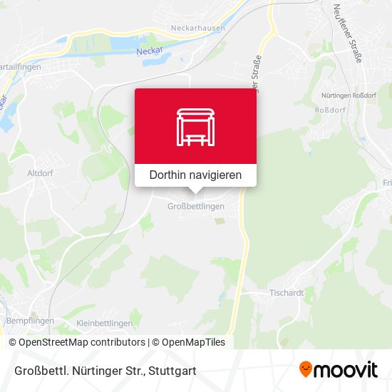 Großbettl. Nürtinger Str. Karte