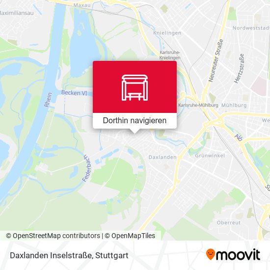 Daxlanden Inselstraße Karte