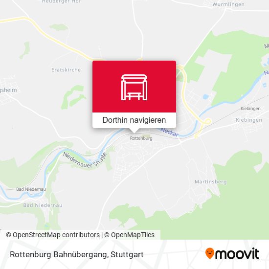 Rottenburg Bahnübergang Karte