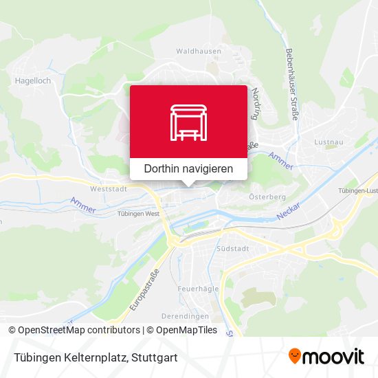 Tübingen Kelternplatz Karte
