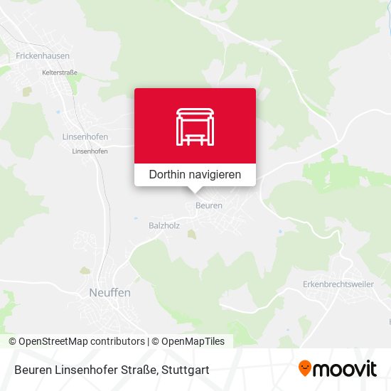 Beuren Linsenhofer Straße Karte