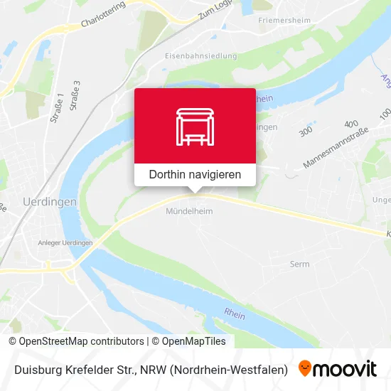 Duisburg Krefelder Str. Karte