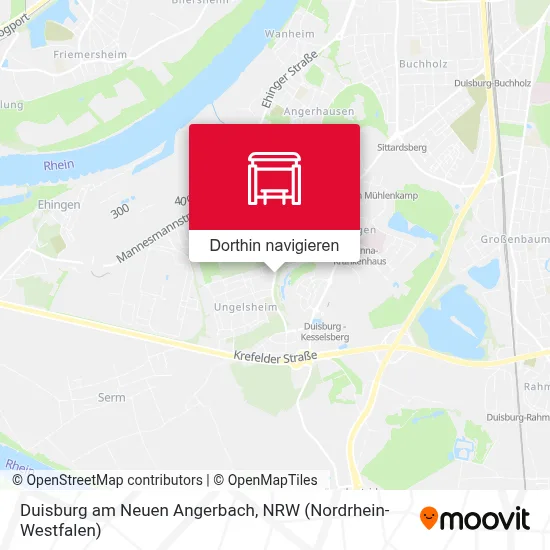 Duisburg am Neuen Angerbach Karte