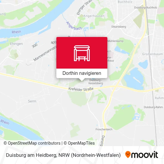 Duisburg am Heidberg Karte