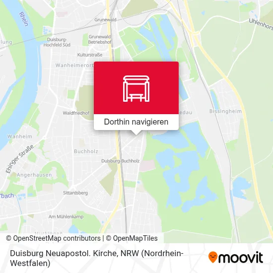 Duisburg Neuapostol. Kirche Karte