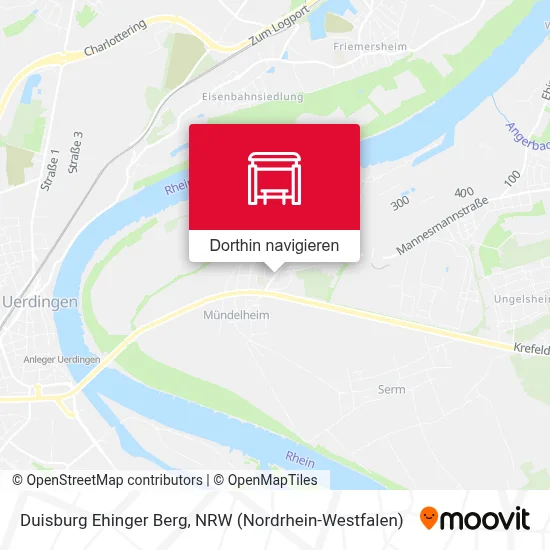 Duisburg Ehinger Berg Karte