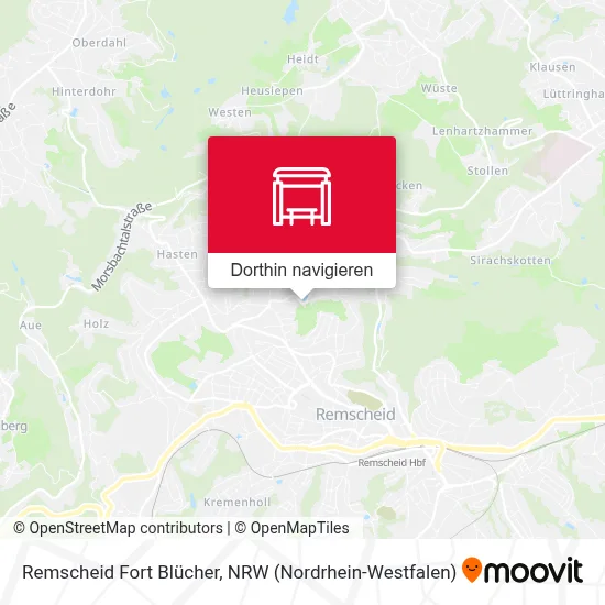 Remscheid Fort Blücher Karte