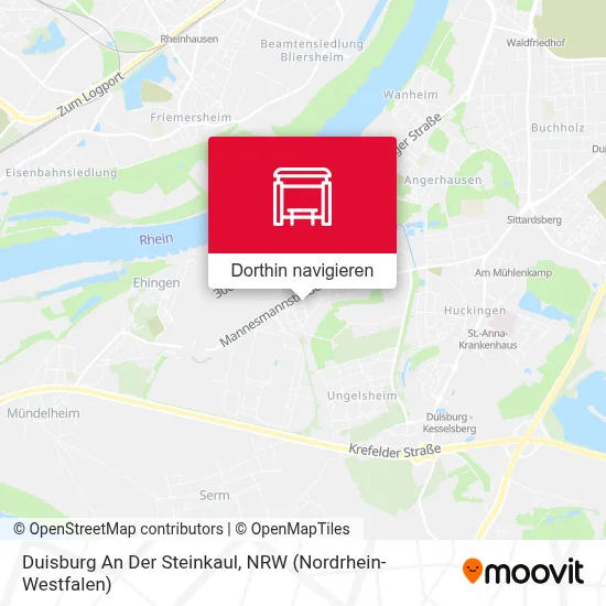 Duisburg An Der Steinkaul Karte