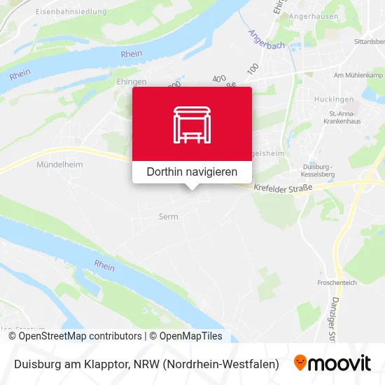 Duisburg am Klapptor Karte