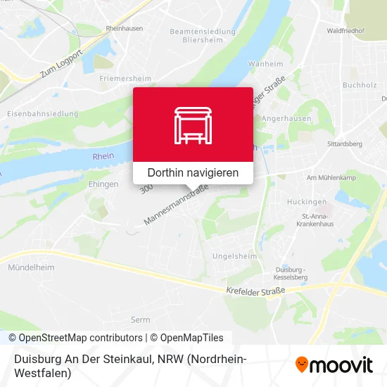 Duisburg An Der Steinkaul Karte