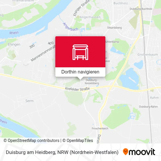 Duisburg am Heidberg Karte