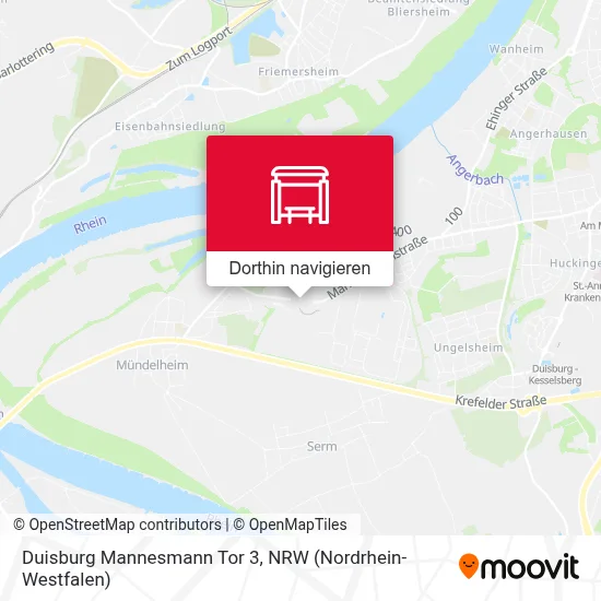 Duisburg Mannesmann Tor 3 Karte