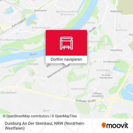 Duisburg An Der Steinkaul Karte