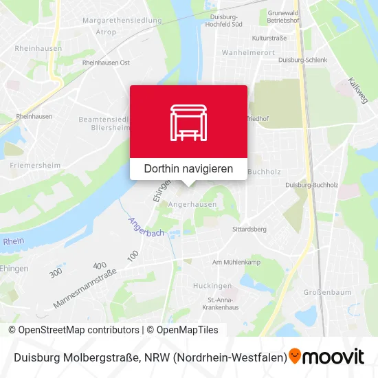Duisburg Molbergstraße Karte