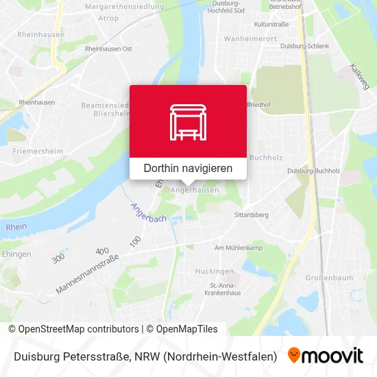Duisburg Petersstraße Karte