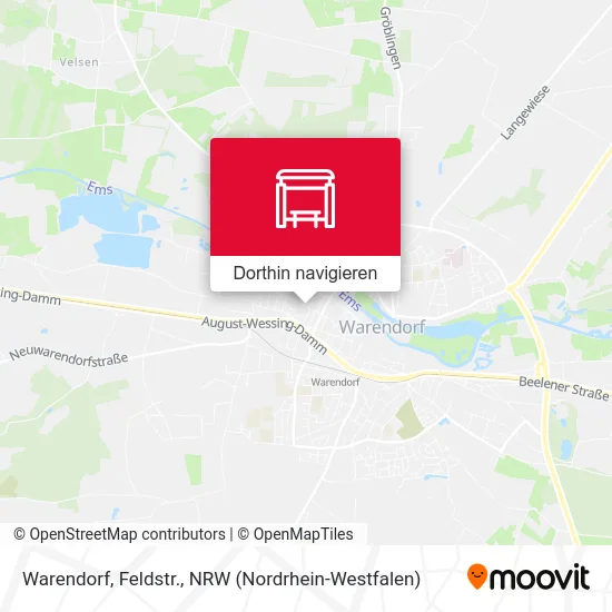 Warendorf, Feldstr. Karte