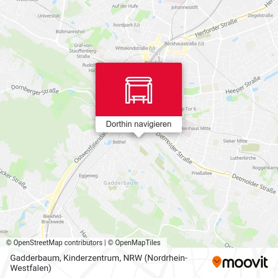 Gadderbaum, Kinderzentrum Karte