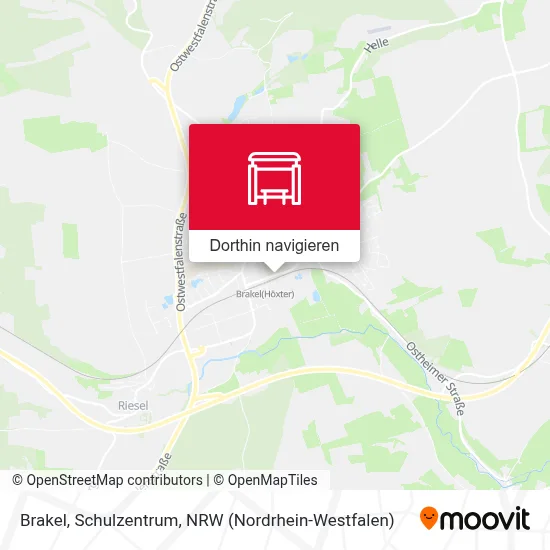 Brakel, Schulzentrum Karte