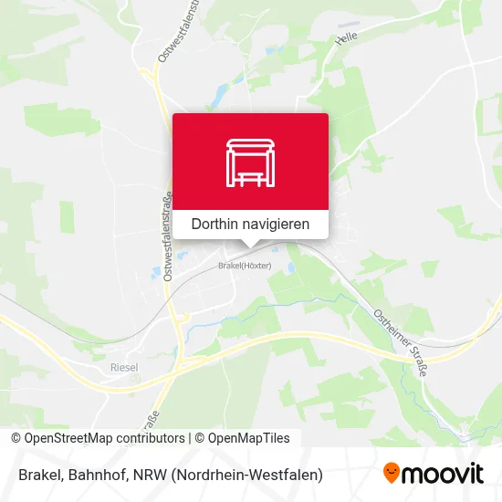 Brakel, Bahnhof Karte