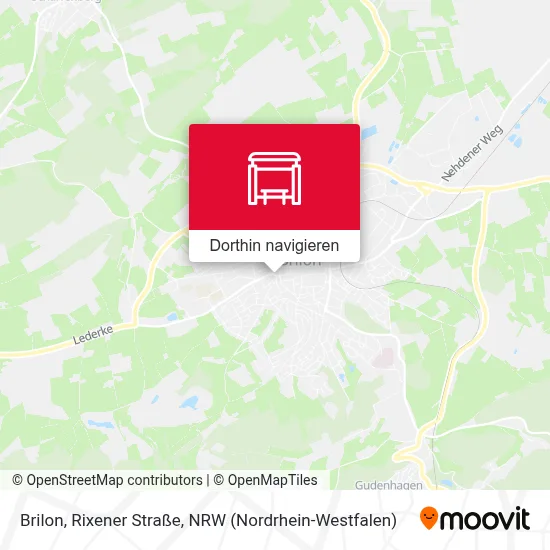 Brilon, Rixener Straße Karte
