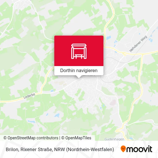 Brilon, Rixener Straße Karte