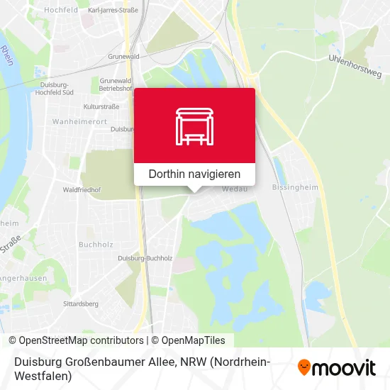 Duisburg Großenbaumer Allee Karte