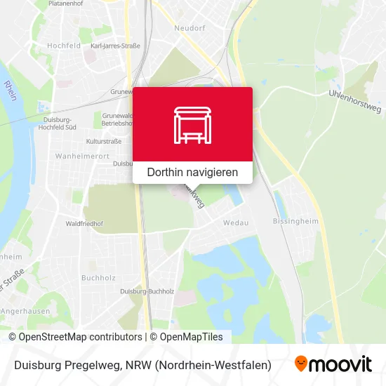 Duisburg Pregelweg Karte