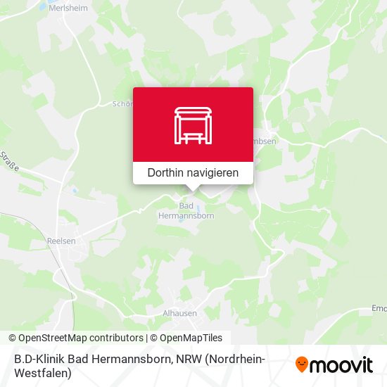 B.D-Klinik Bad Hermannsborn Karte