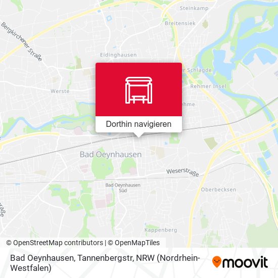 Bad Oeynhausen, Tannenbergstr Karte