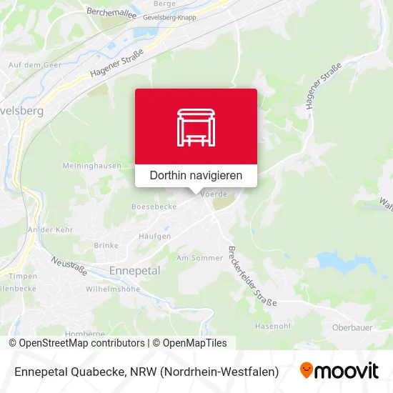 Ennepetal Quabecke Karte