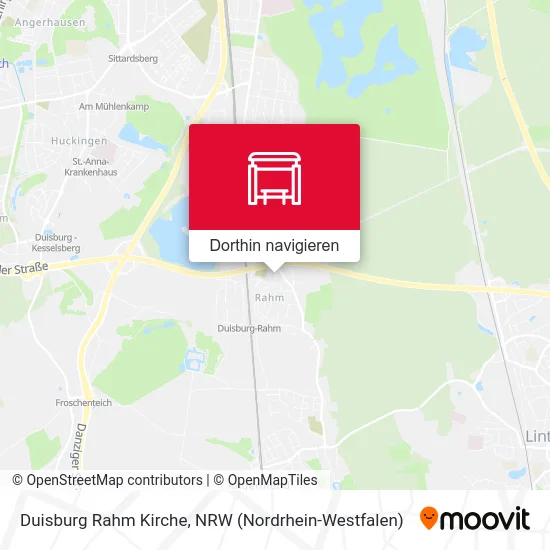 Duisburg Rahm Kirche Karte
