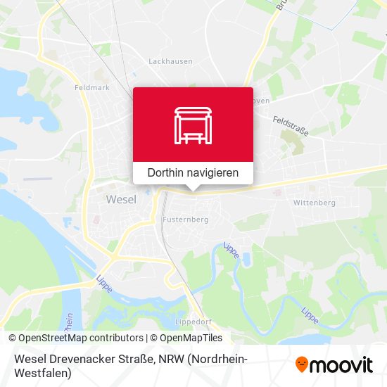 Wesel Drevenacker Straße Karte